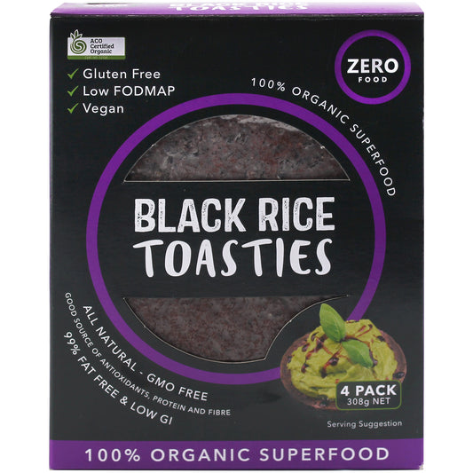 Zero Food Black Rice Toasties | Harris Farm Online