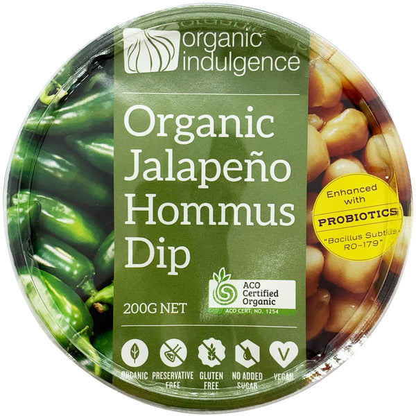 Organic Indulgence Organic Jalapeno Hommus Dip | Harris Farm Online