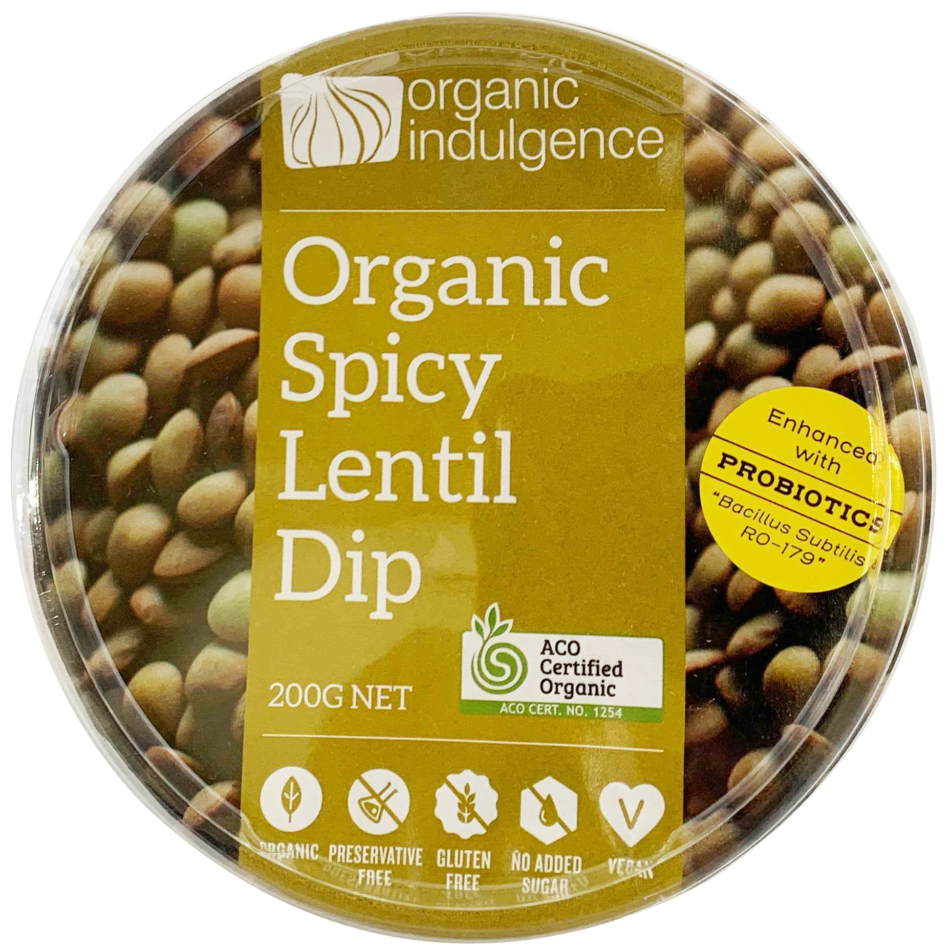 Organic Indulgence Organic Spicy Lentil Dip | Harris Farm Online
