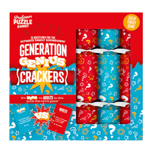 Celebration Crackers Large 12 Inch Generation Genius Pack x6