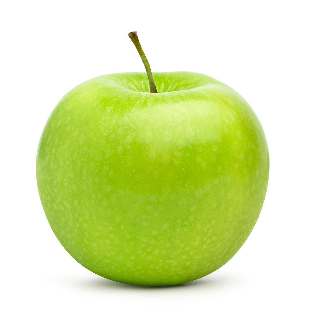 Premium Photo  Organic juicy green apples on a green background
