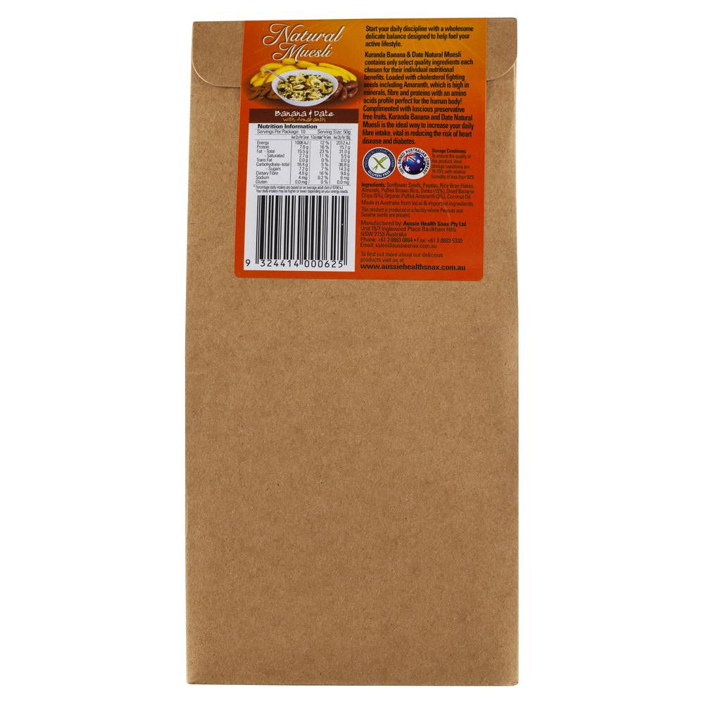 Kuranda Natural Muesli 500g , Grocery-Cereals - HFM, Harris Farm Markets
 - 2