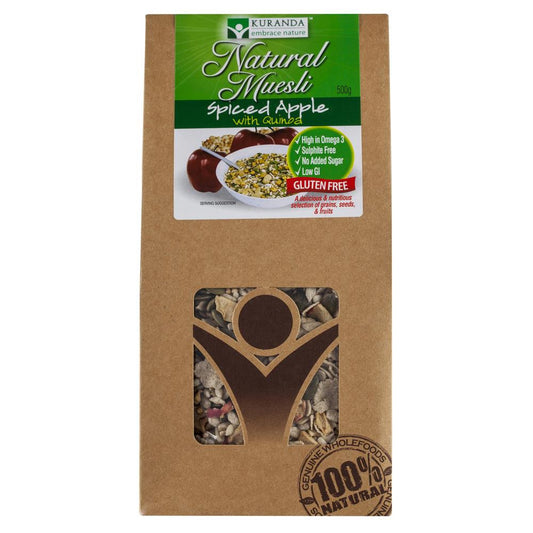 Kuranda Muesli Apple 500g , Grocery-Cereals - HFM, Harris Farm Markets
 - 1