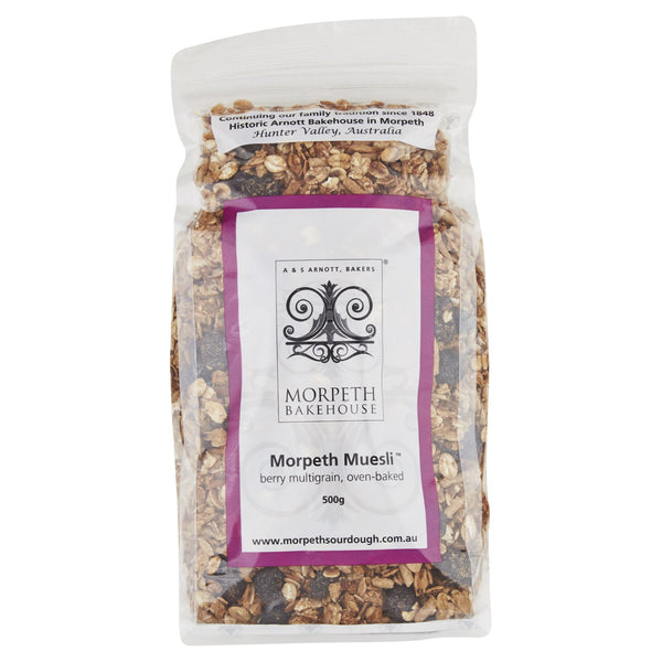 Morpeth Muesli Berry Multigrain 500g , Grocery-Cereals - HFM, Harris Farm Markets
 - 1