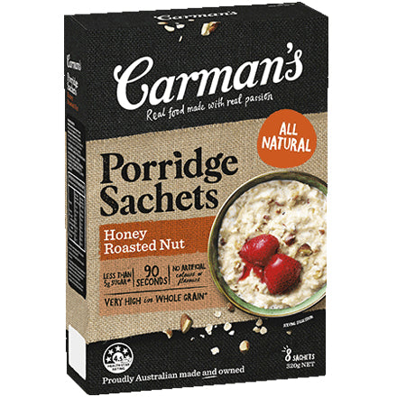 Carman's Gourmet - Porridge Sachets - Honey Roasted Nut | Harris Farm Online