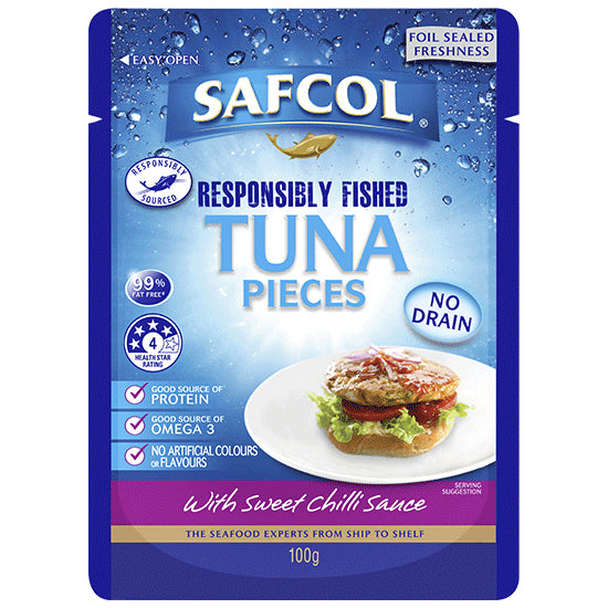 Safcol Tuna Pieces Sweet Chilli Sauce 100g