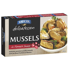 Safcol Delicatessen Smoked Mussels in Tomato Sauce 85g