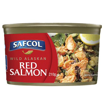 Safcol Wild Alaskan Red Salmon 210g