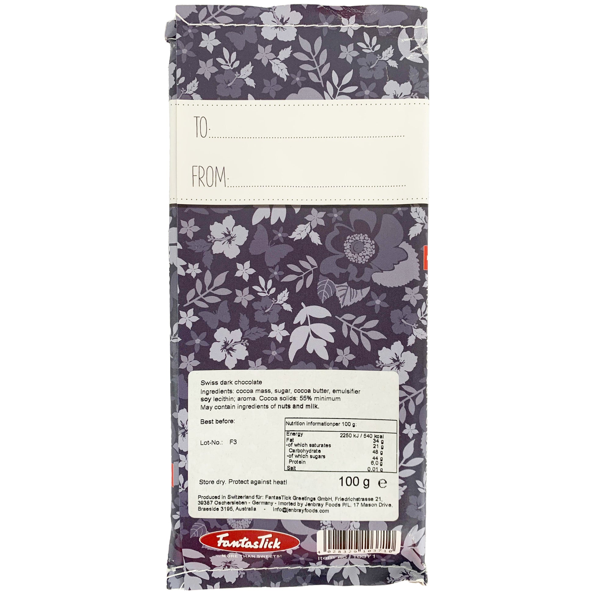 Fantastick Dark Chocolate Vintage Happy Birthday | Harris Farm Online