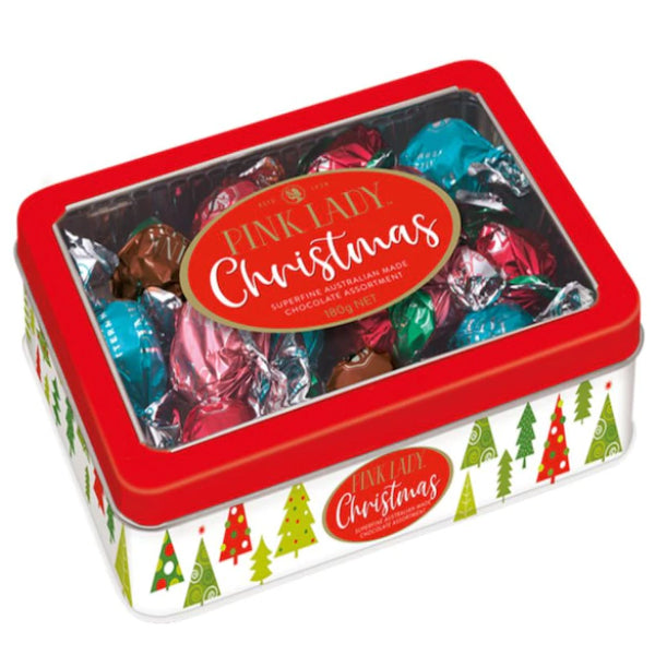 Pink Lady Chocolate Assortment Christmas Tin | Harris Farm Online