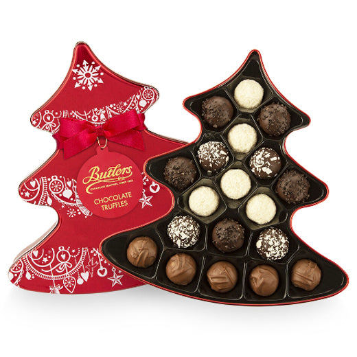 Butlers Chocolate Truffle Christmas Tree Tin | Harris Farm Online