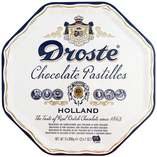 Droste Assorted Chocolate Pastilles Vintage Tin | Harris Farm Online
