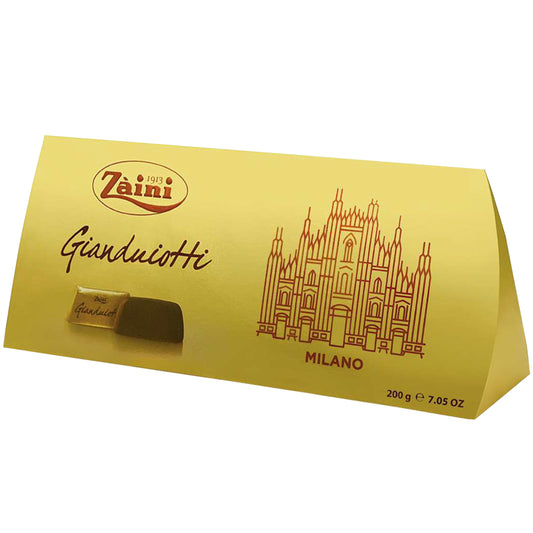 Zaini Gianduiotti Hazelnut Chocolates Milano Gold Gift Box | Harris Farm Online