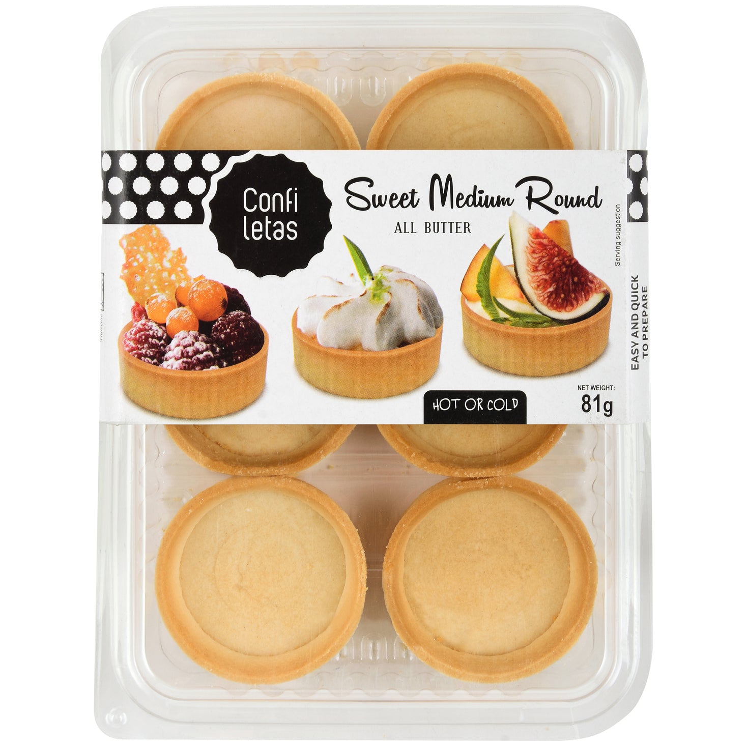 Confiletas Sweet Medium Round Tarts | Harris Farm Online