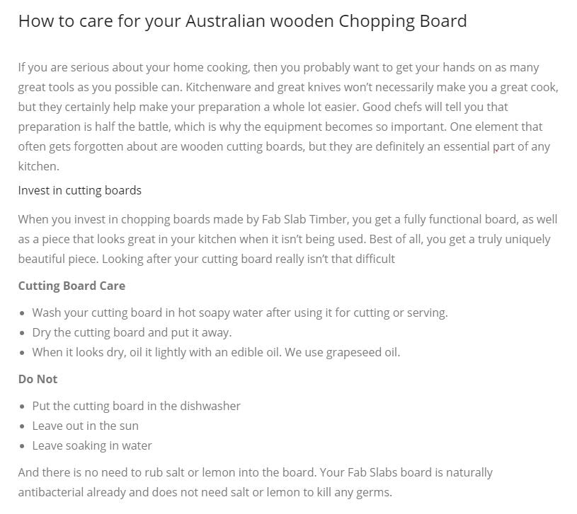 Fab Slabs Large Chopping Board