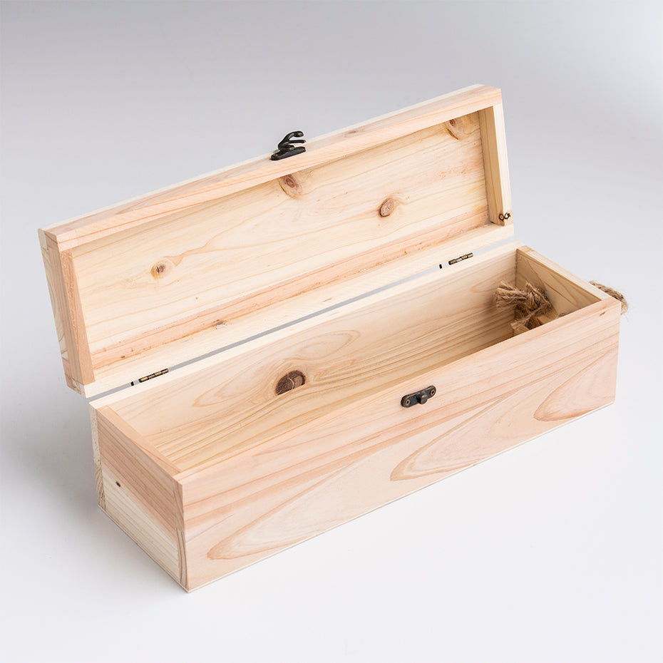 Wooden Wine Box Hinged | Harris Farm Online