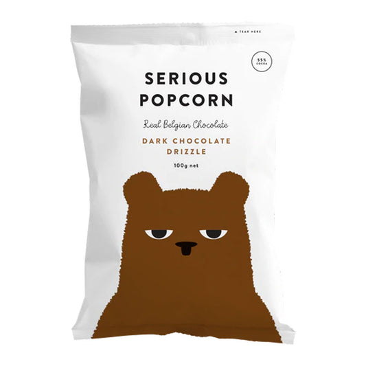 Serious Popcorn Dark Chocolate Drizzle 100g | Harris Farm Online