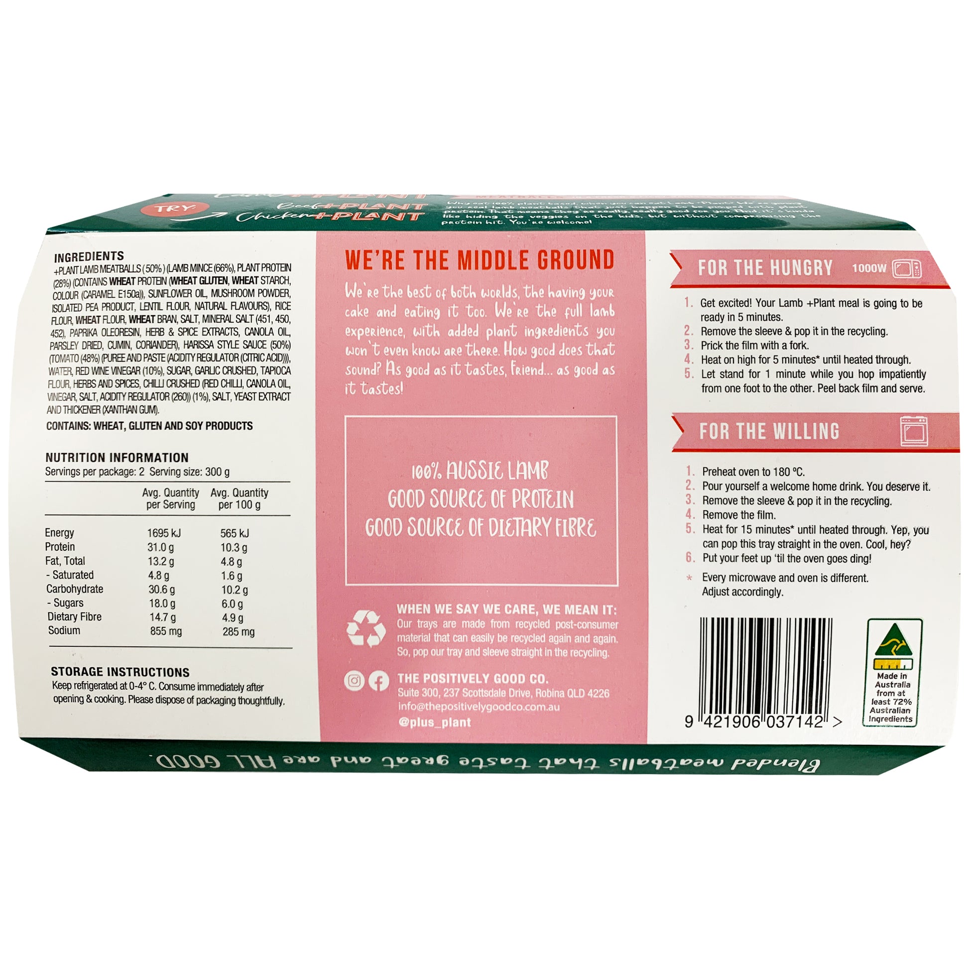 Plus Plant Lamb Meatballs | Harris Farm Online