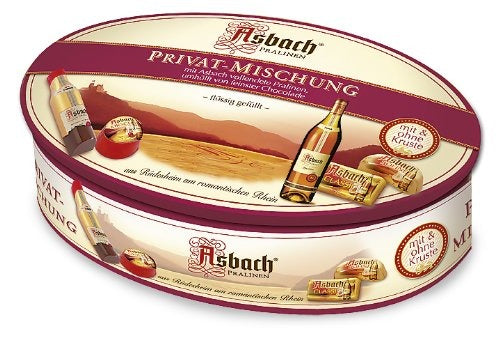 Asbach Assorted Chocolate Liqeur Oval Tin | Harris Farm Online