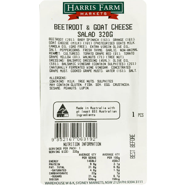 Harris Farm Beetroot and Goat Cheese | Harris Farm Online