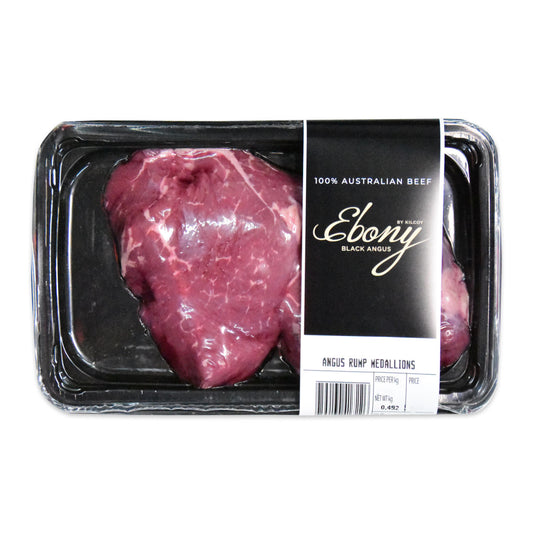 Kilcoy Ebony Grain Fed Rump Medallion Steak 400g - 550g | Harris Farm Online