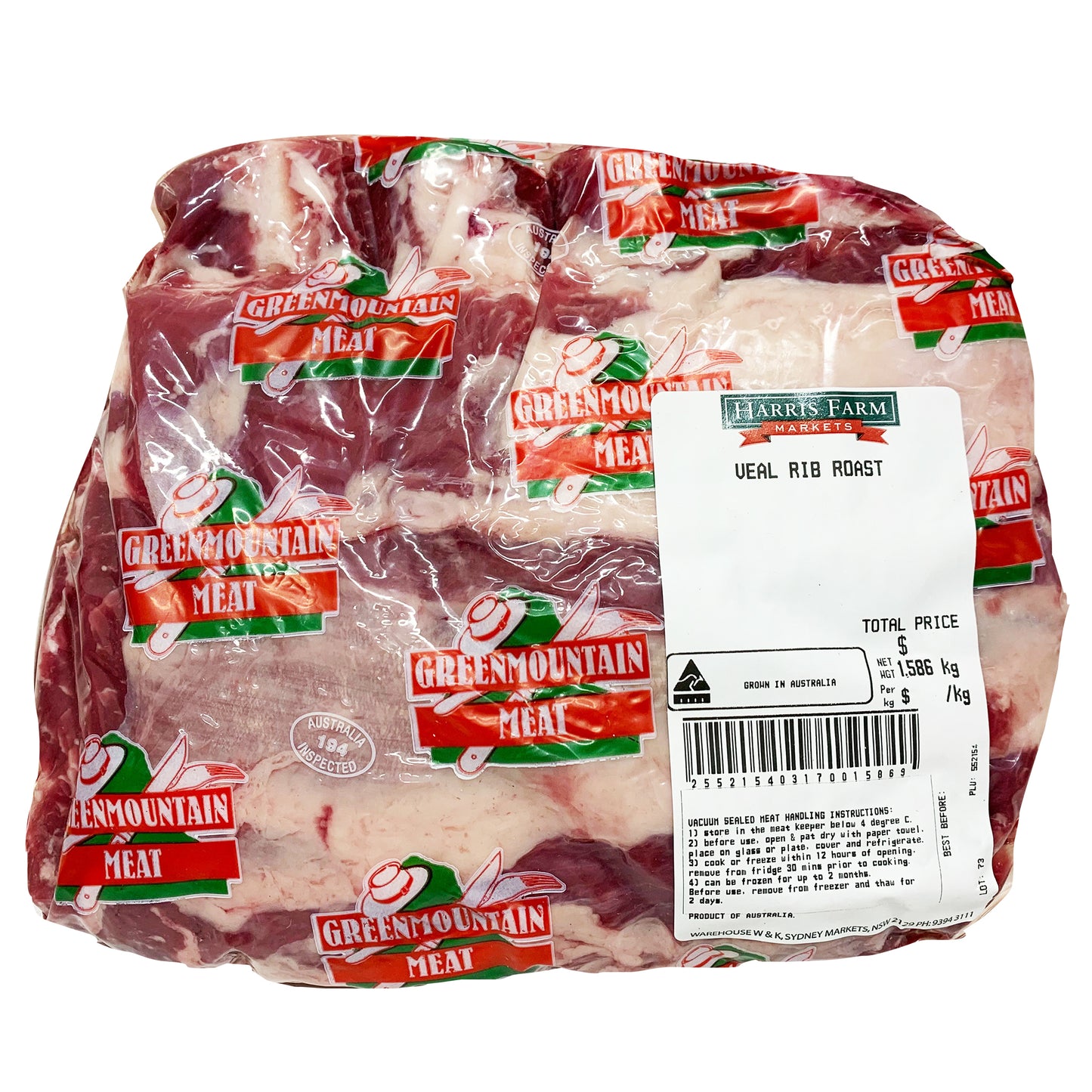 Veal Rib Roast 1.2-1.7kg
