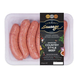 The Gourmet Sausage Beef Country Style Sausages 500g | Harris Farm Online