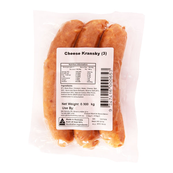 German Butchery Cheese Kransky 300g