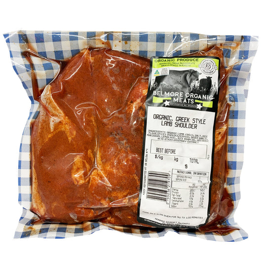 Lamb - Shoulder Butterfly Greek Organic (400-800g) Belmore