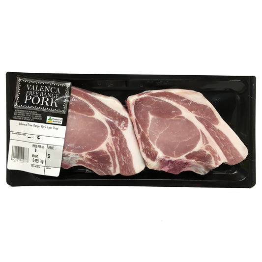 Pork - Loin Chops - Free Range (250-450g) Valenca