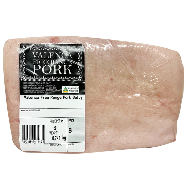 Valenca Free Range Pork Belly 800-1.2kg