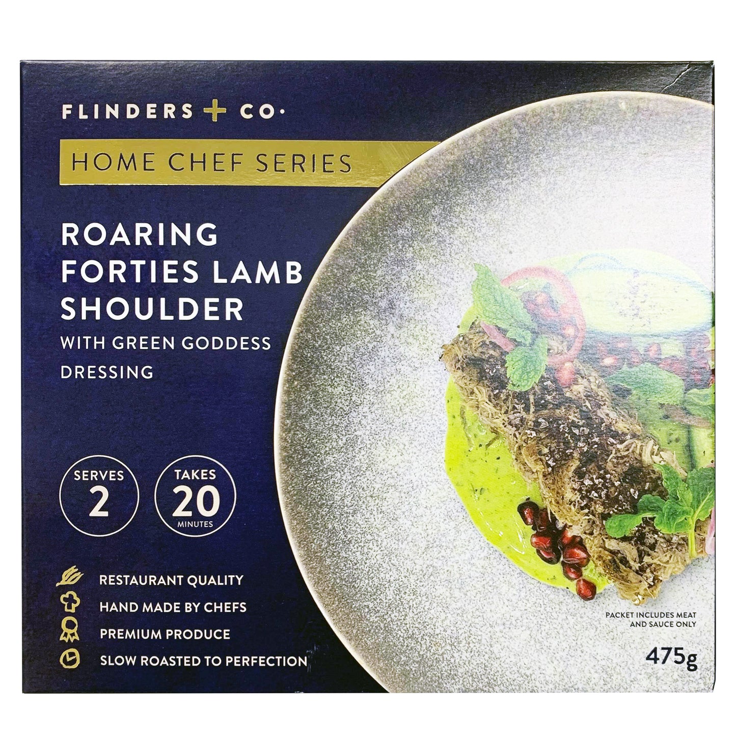 Flinders and Co Roaring Forties Lamb Shoulder with Green Goddess Dressing | Harris Farm Online