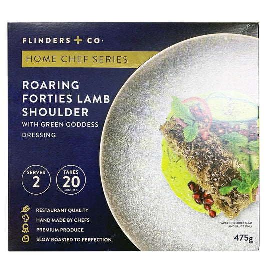 Flinders and Co Roaring Forties Lamb Shoulder with Green Goddess Dressing | Harris Farm Online