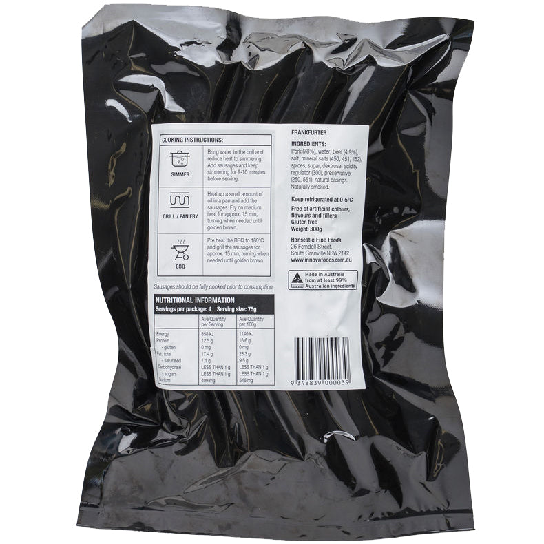 Hanseatic Fine Foods Frankurter | Harris Farm Online