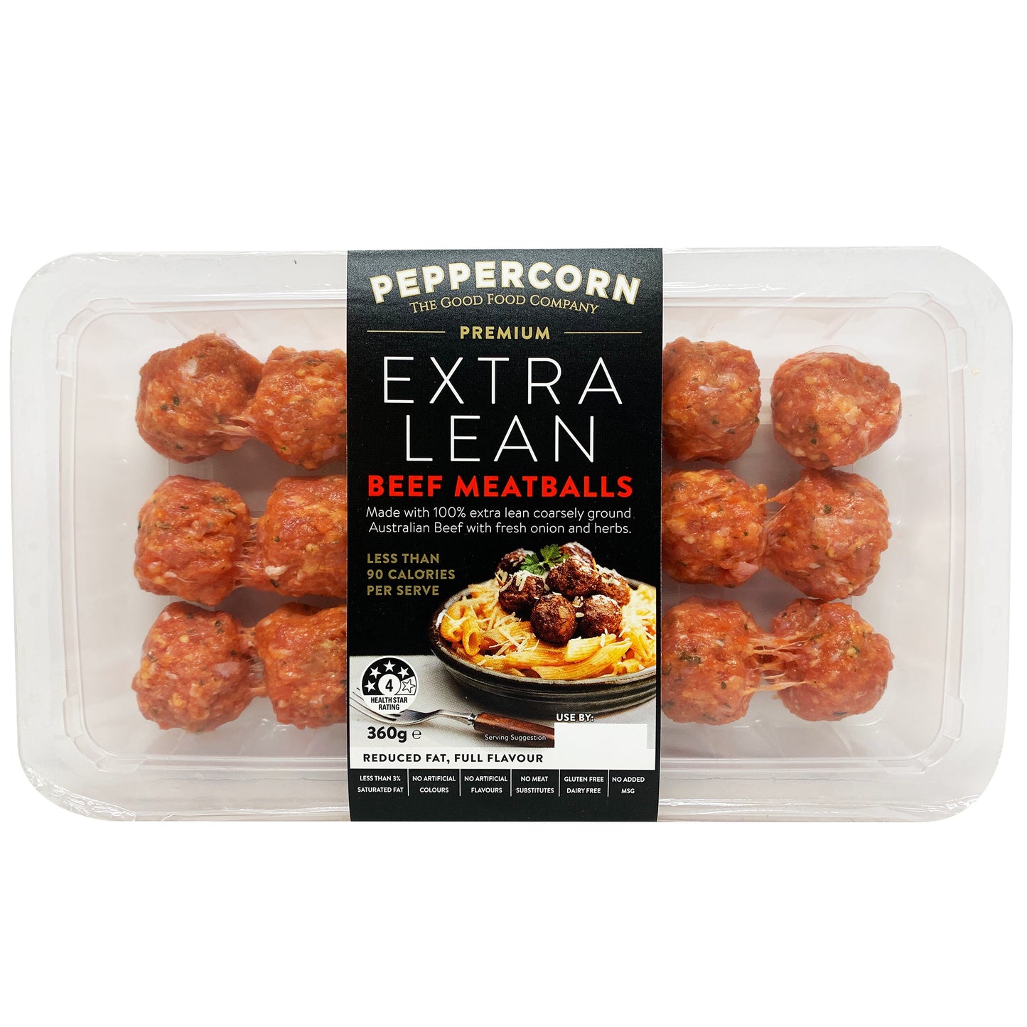 Beef - Meatballs - Extra Lean (16 meatballs, 360g) Peppercorn