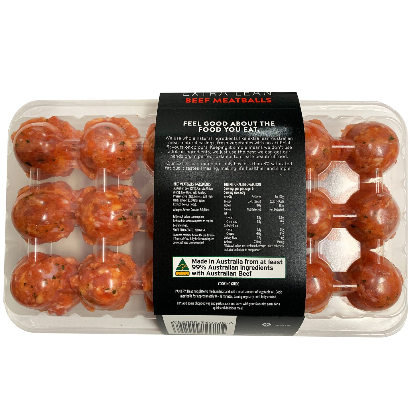 Beef - Meatballs - Extra Lean (16 meatballs, 360g) Peppercorn
