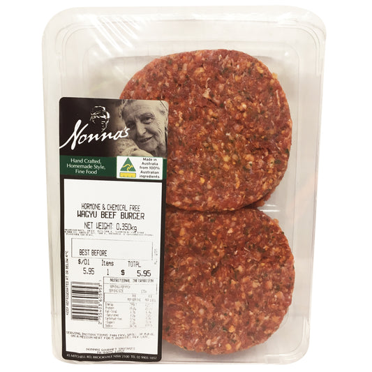 Beef - Wagyu Burger (2 pieces, 350g) Nonnas