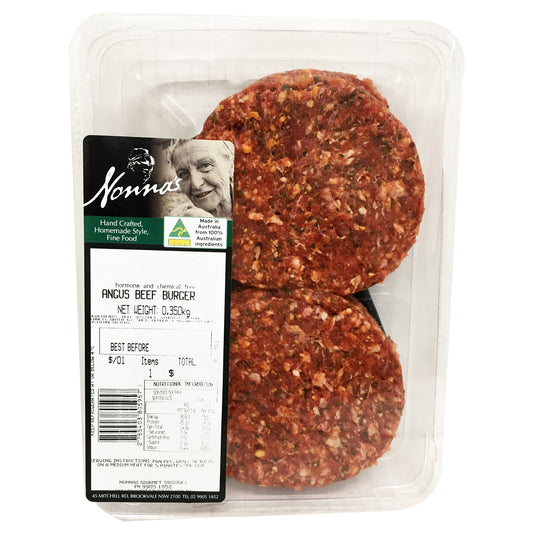 Beef - Angus Burger (2 Pieces, 350g) Nonnas