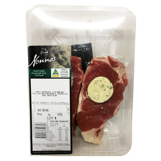 Nonnas Beef Porterhouse Steak Porcini Mushroom and Truffle Oil Butter 400-600g