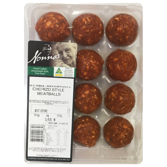 Pork - Meatballs - Chorizo Style (400g) Nonnas