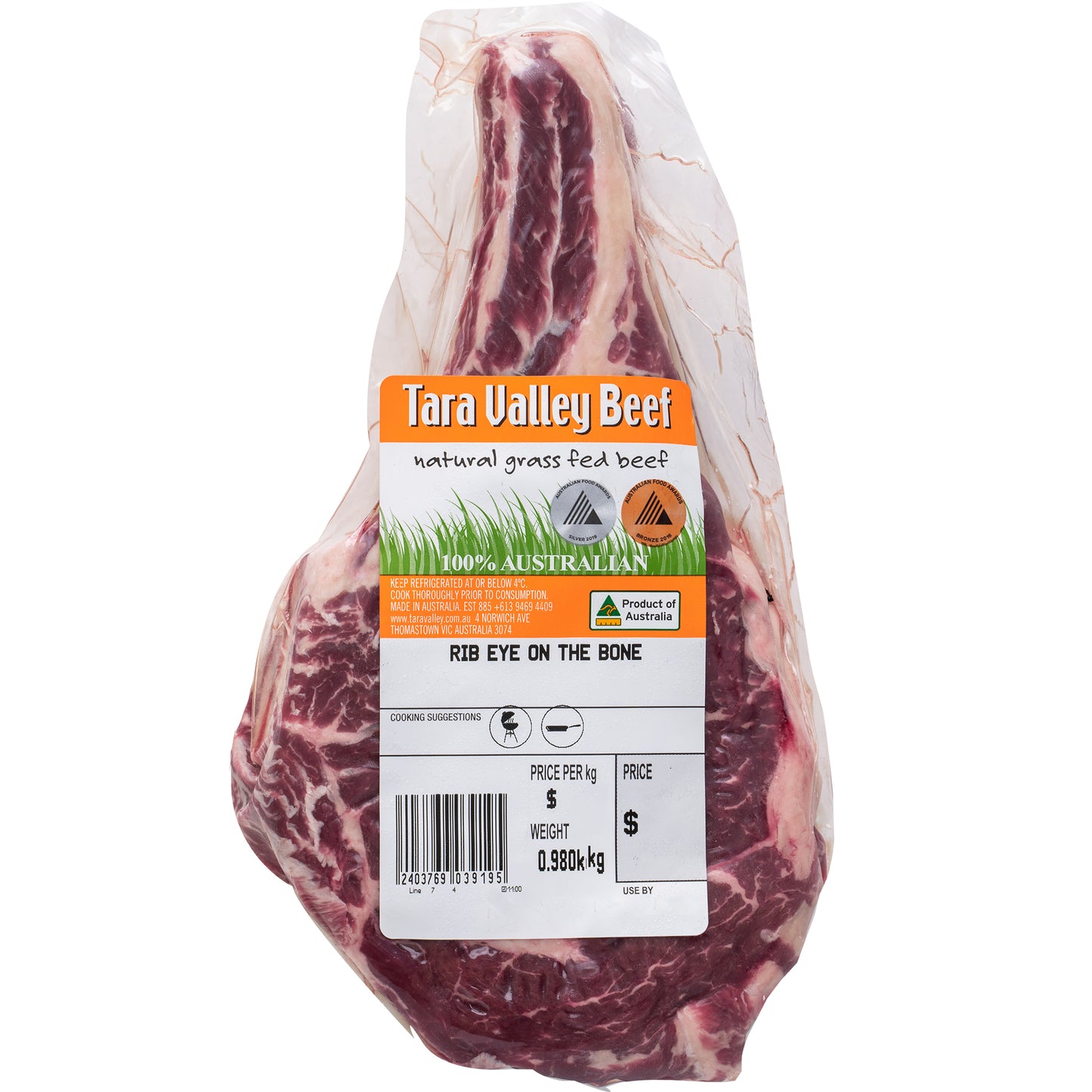 Tara Valley Grass Fed Beef Rib Eye on the Bone | Harris Farm Online