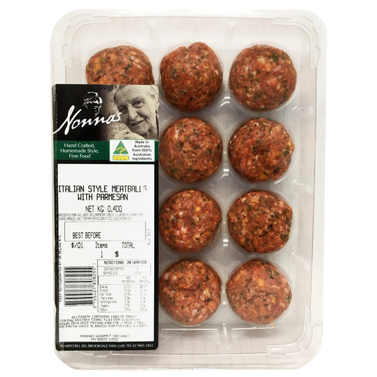 Nonna's Italian Style Meatballs with Parmesan | Harris Farm Online