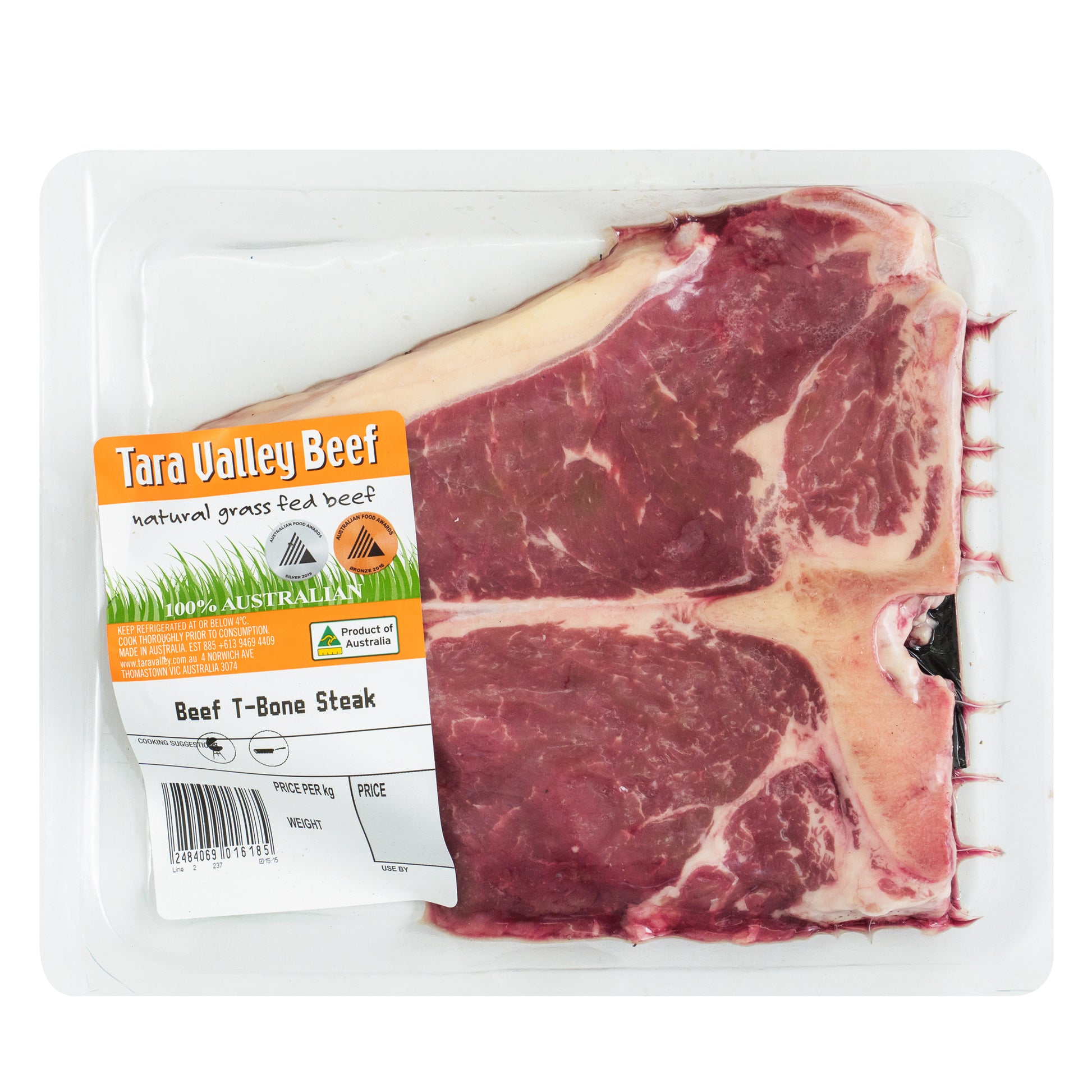 Tara Valley Grass Fed Beef T Bone Steaks | Harris Farm Online