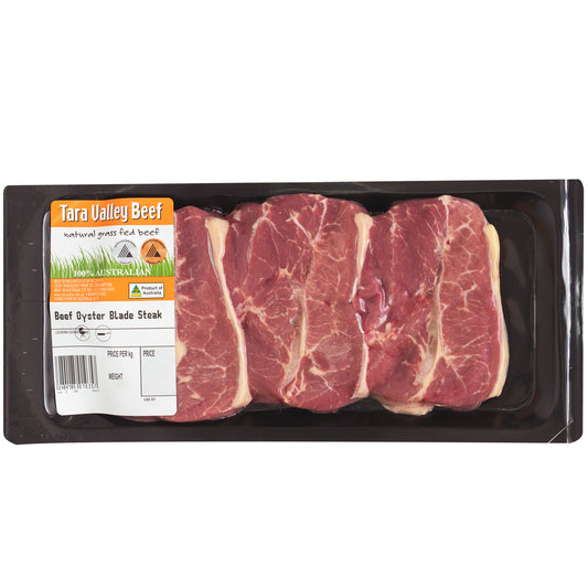 Tarra Valley Grass Fed Beef Oyster Blade Steak | Harris Farm Online