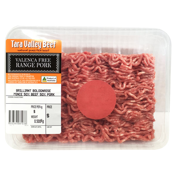 Tara Valley Brilliant Bolognaise Beef and Pork Mince | Harris Farm Online