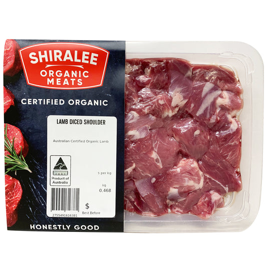 Shiralee Organic Lamb Shoulder Diced | Harris Farm Online