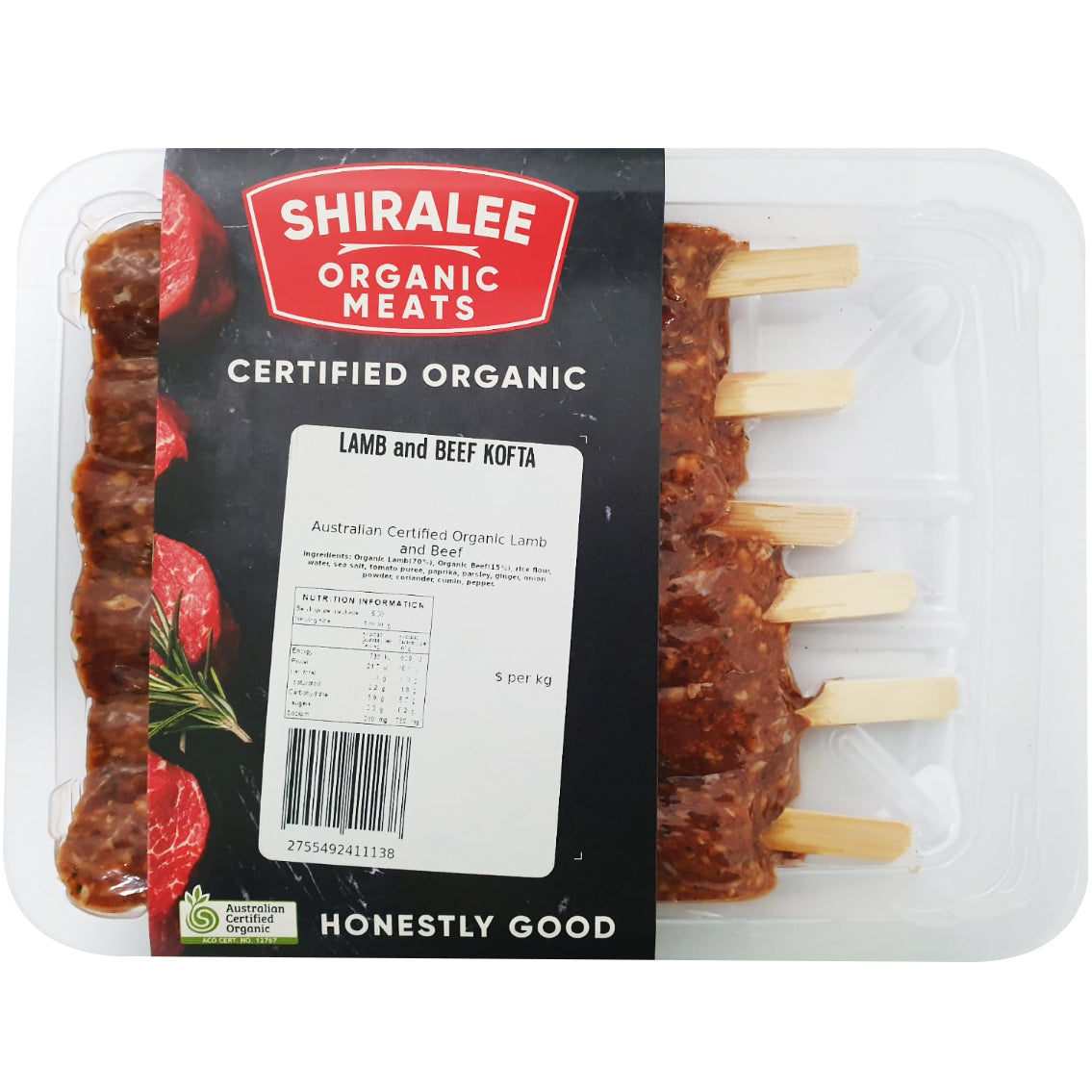 Shiralee Organic Lamb and Beef Kofta | Harris Farm Online