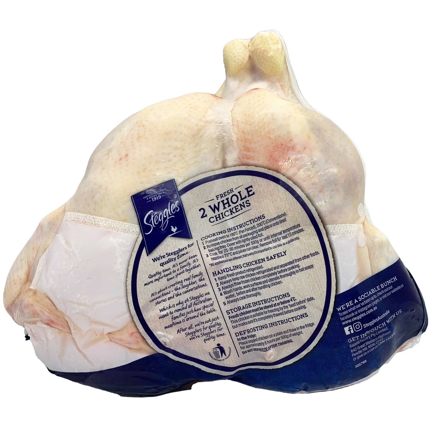 Steggles Chicken Twin Pack 1.8kg
