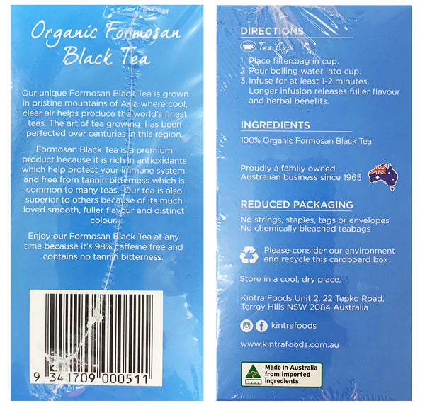 Kintra Foods Formosan Black Organic Tea | Harris Farm Online
