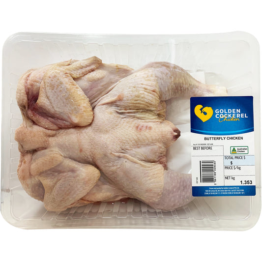 Golden Cockerel Butterfly Chicken 1.2-1.4kg